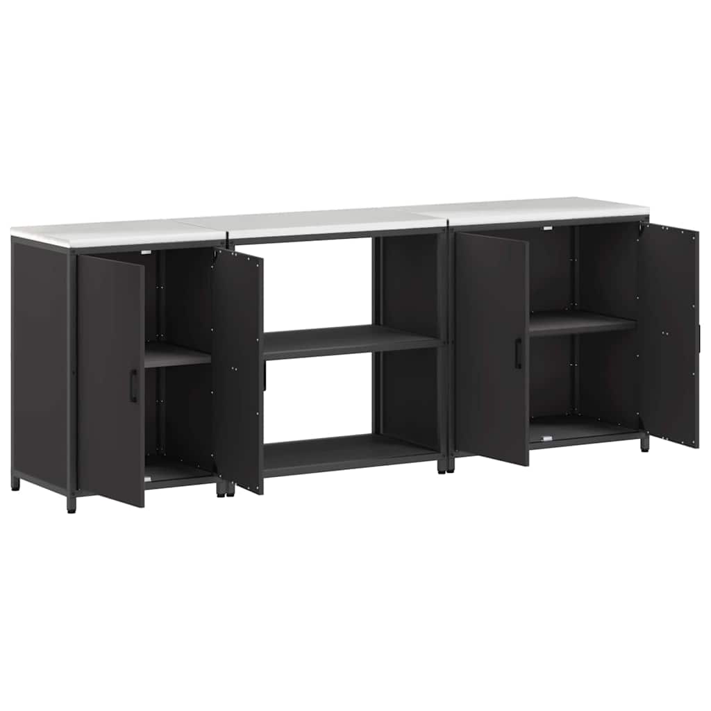 Aufbewahrungsset für die Küche HATTEM 3 pcs Schwarz