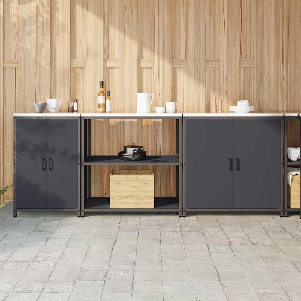 Aufbewahrungsset für die Küche HATTEM 3 pcs Anthrazit