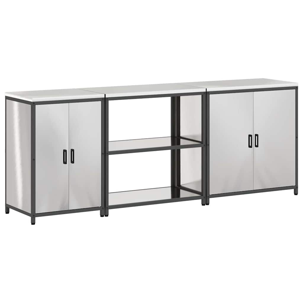 Aufbewahrungsset für die Küche HATTEM 3 pcs Silber Edelstahl