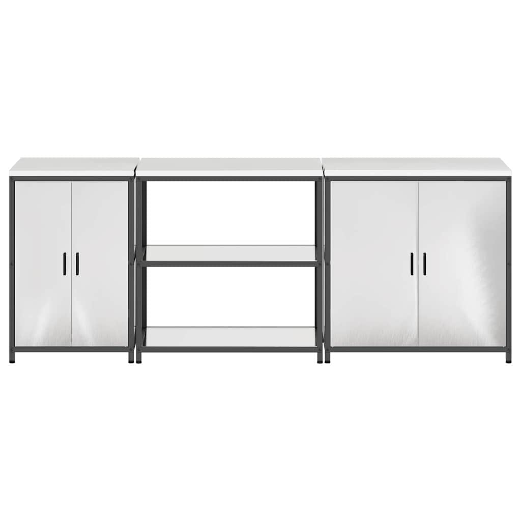 Aufbewahrungsset für die Küche HATTEM 3 pcs Silber Edelstahl