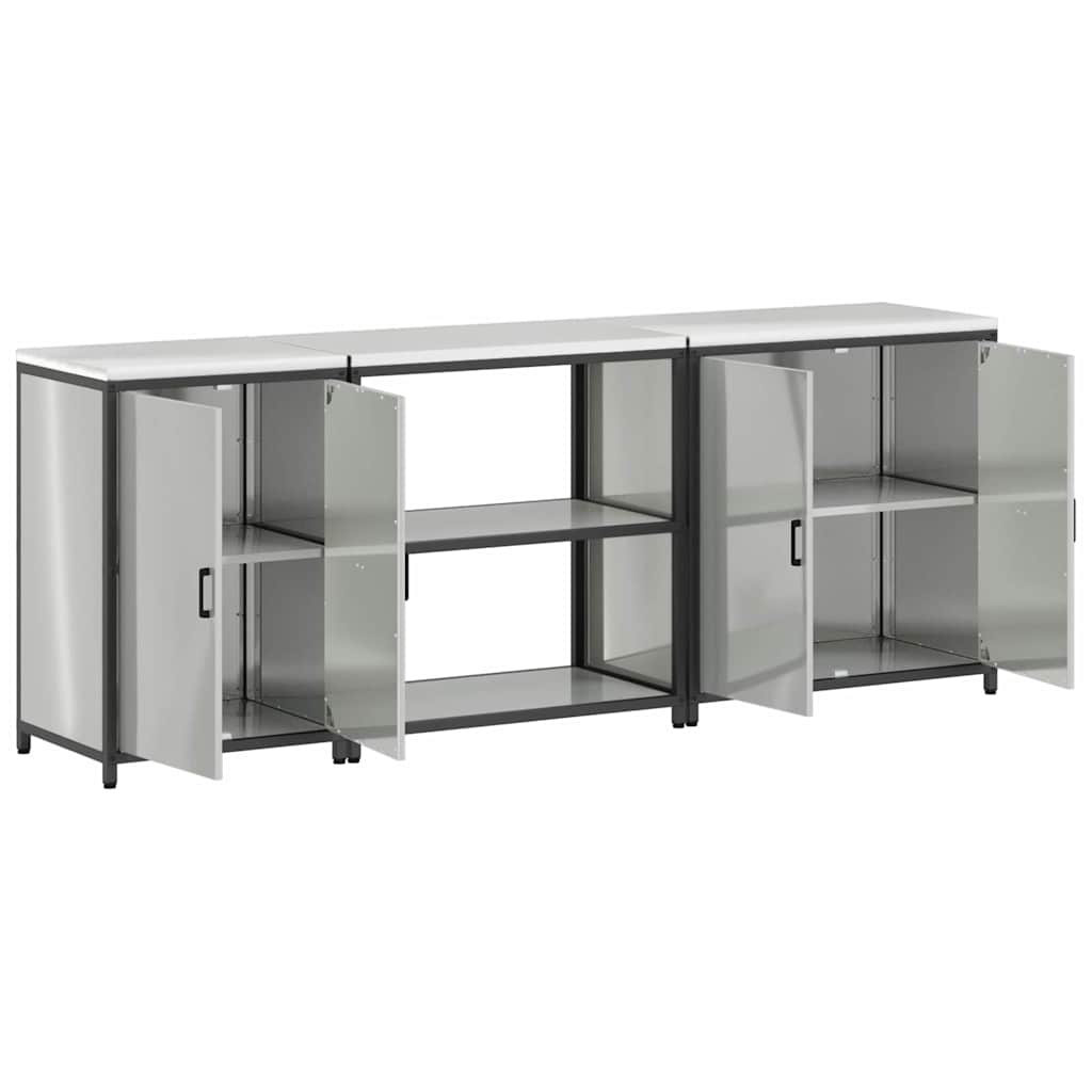 Aufbewahrungsset für die Küche HATTEM 3 pcs Silber