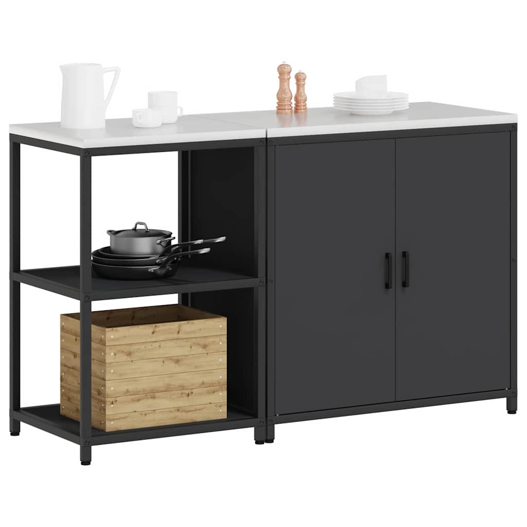 Aufbewahrungsset für die Küche HATTEM 2 pcs Schwarz