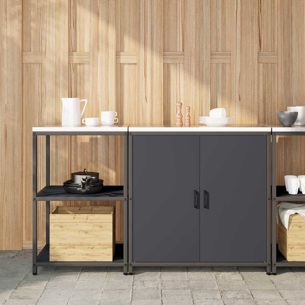Aufbewahrungsset für die Küche HATTEM 2 pcs Anthrazit
