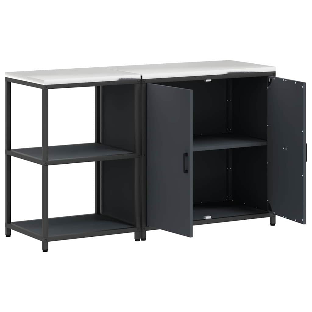Aufbewahrungsset für die Küche HATTEM 2 pcs Anthrazit