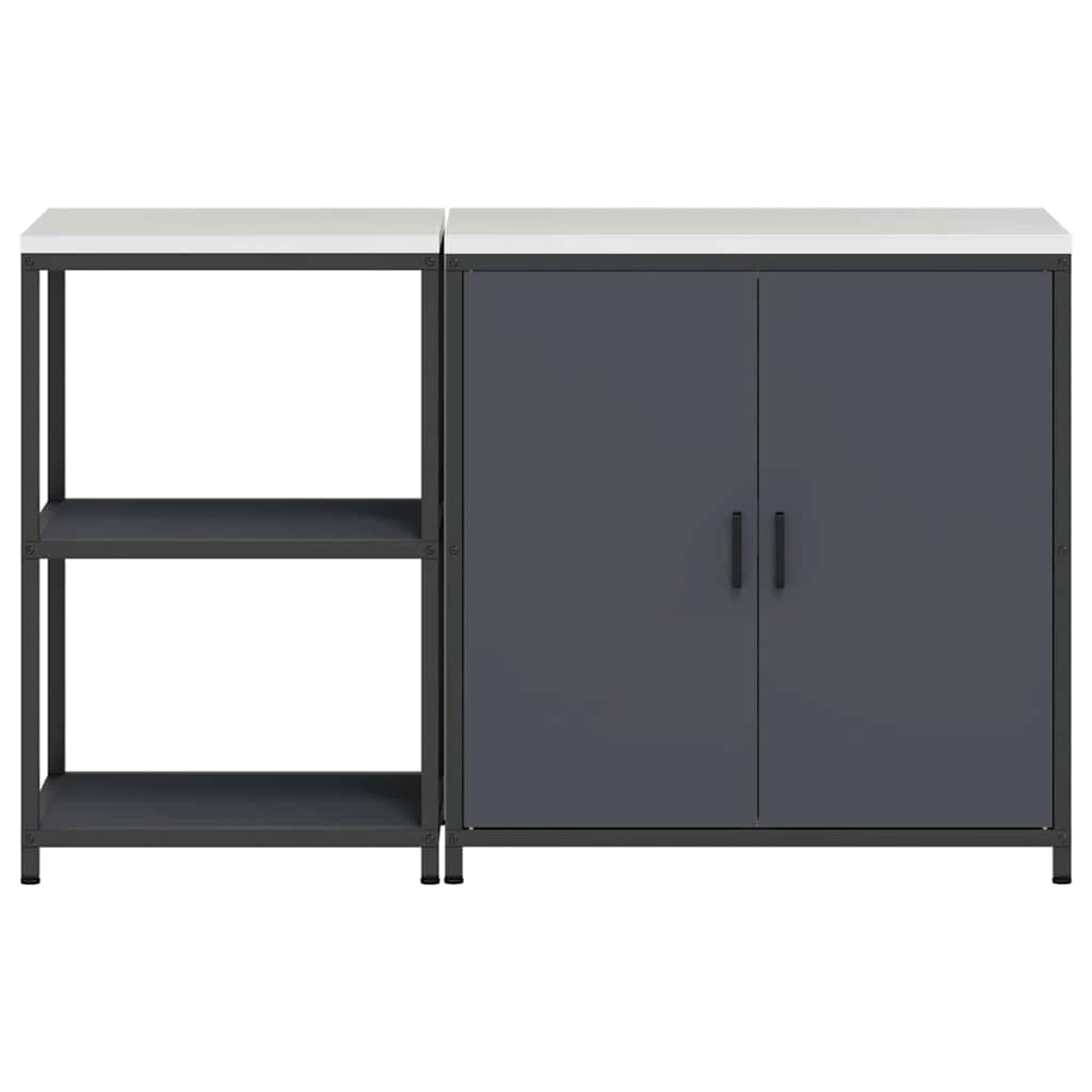 Aufbewahrungsset für die Küche HATTEM 2 pcs Anthrazit