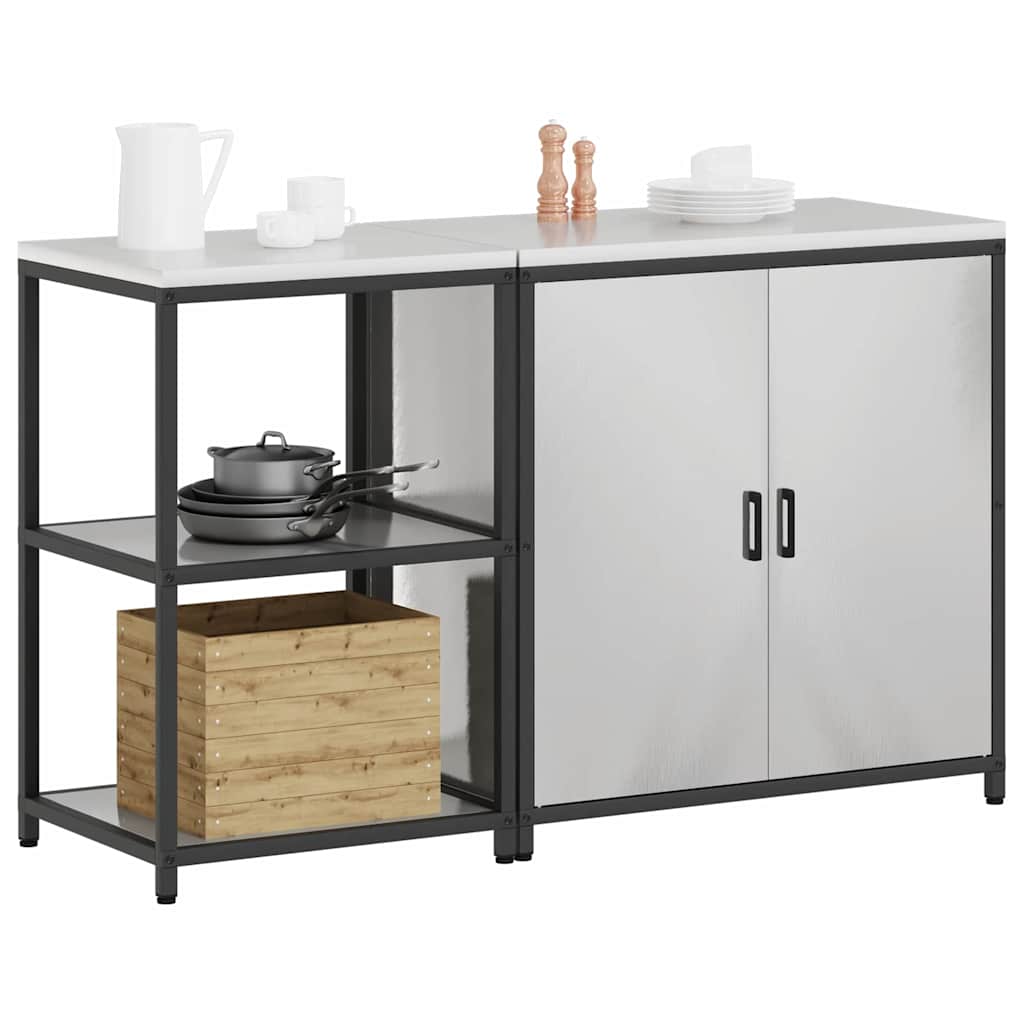 Aufbewahrungsset für die Küche HATTEM 2 pcs Silber Edelstahl