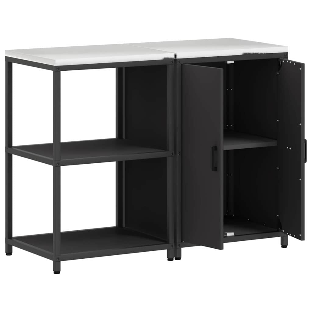 Aufbewahrungsset für die Küche HATTEM 2 pcs Schwarz