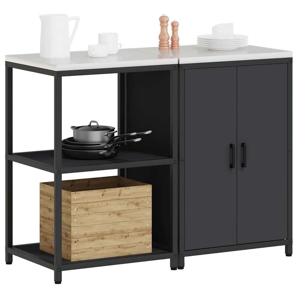 Aufbewahrungsset für die Küche HATTEM 2 pcs Schwarz