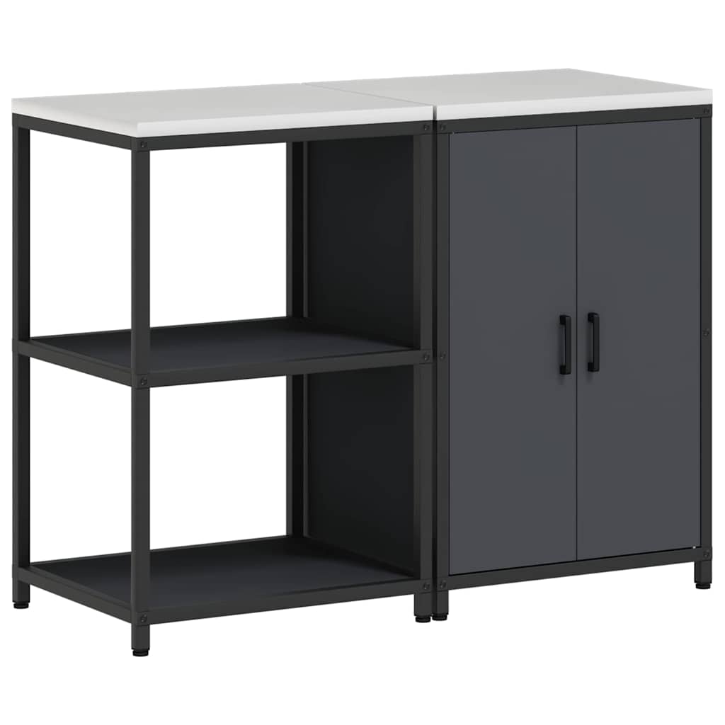 Aufbewahrungsset für die Küche HATTEM 2 pcs Anthrazit