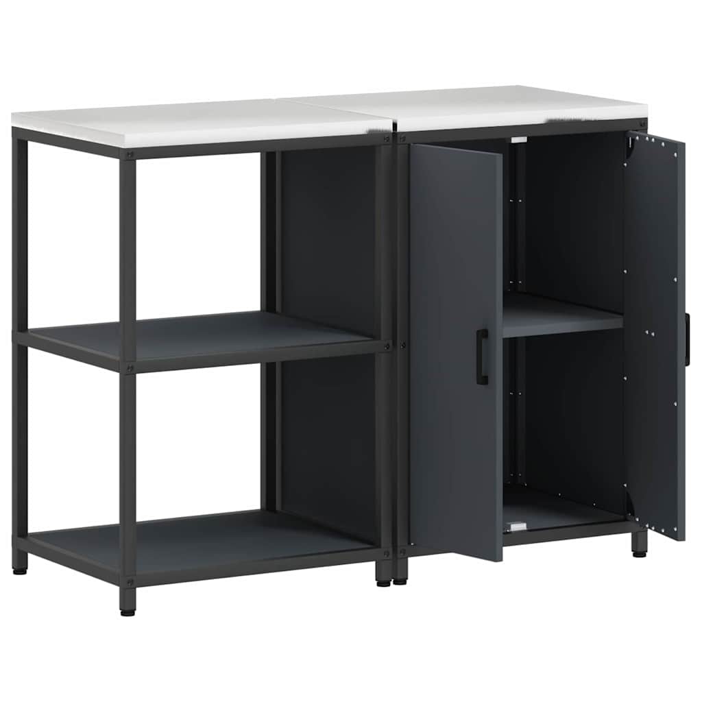 Aufbewahrungsset für die Küche HATTEM 2 pcs Anthrazit