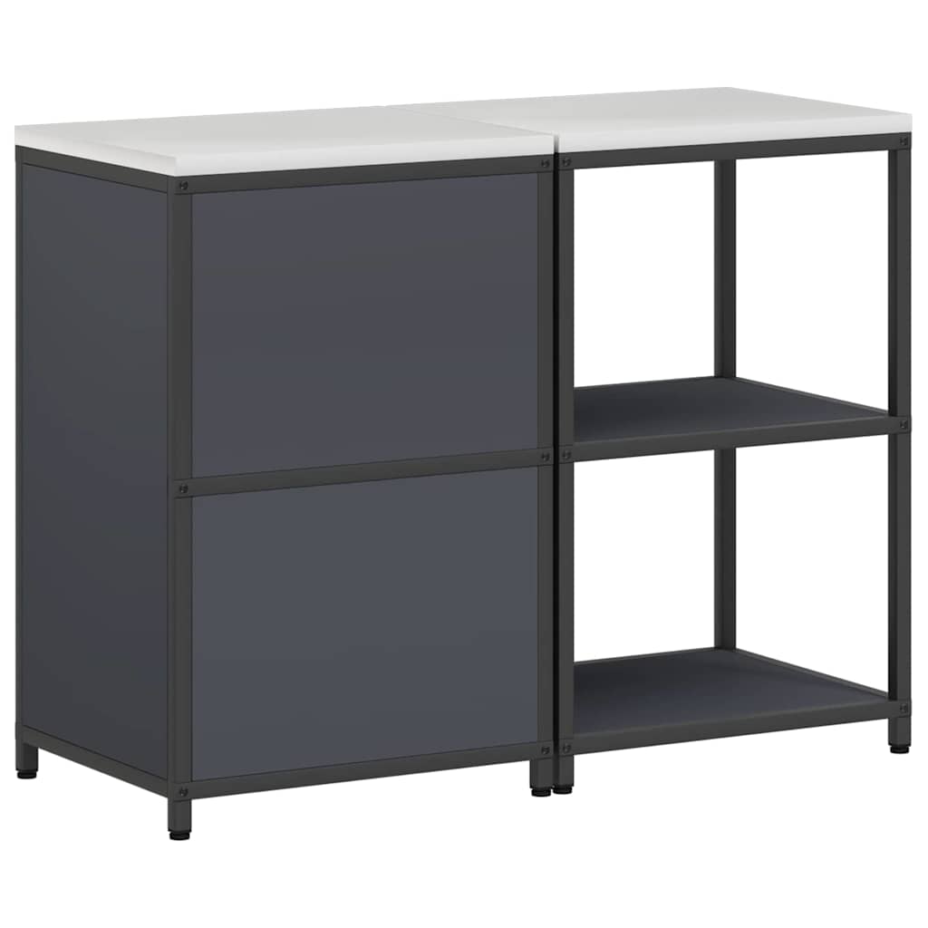 Aufbewahrungsset für die Küche HATTEM 2 pcs Anthrazit