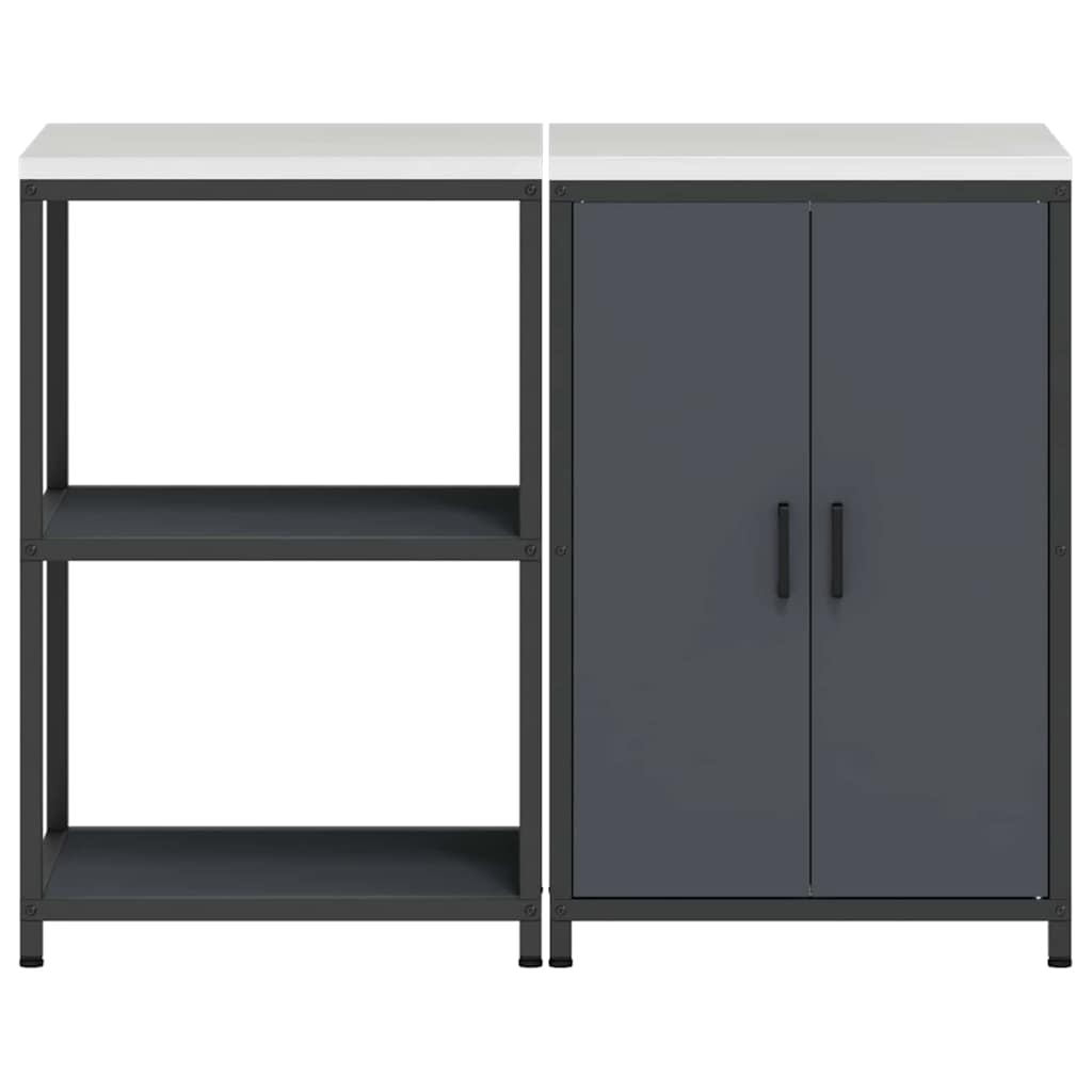 Aufbewahrungsset für die Küche HATTEM 2 pcs Anthrazit