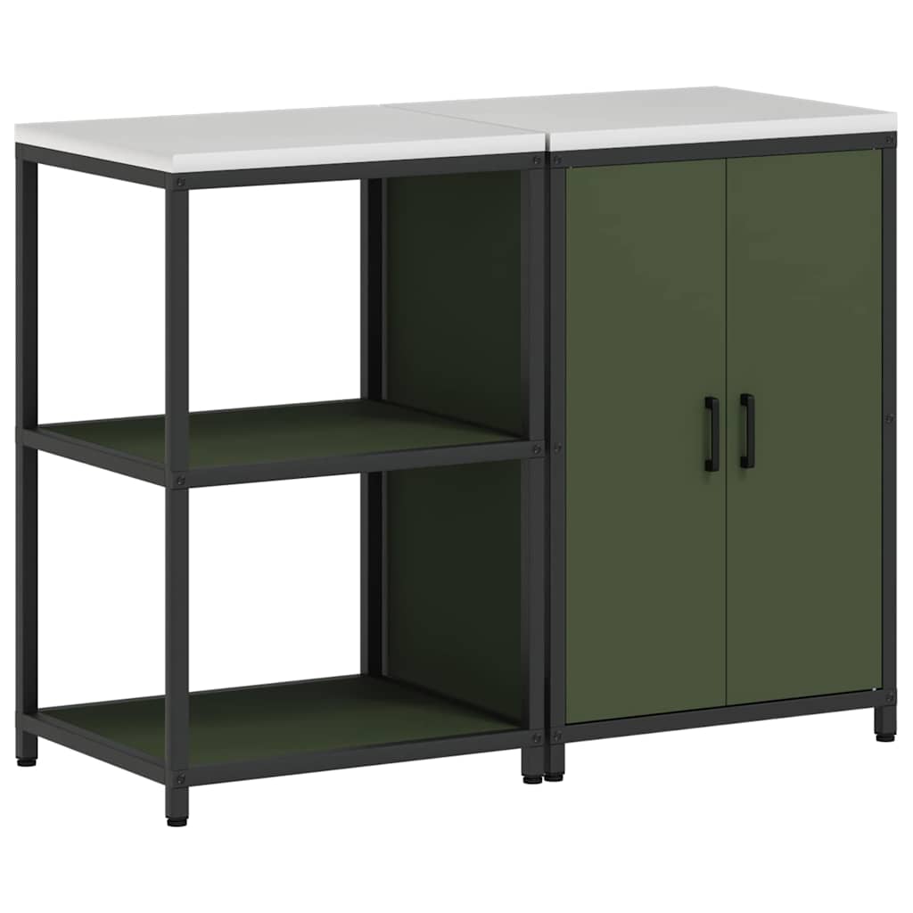 Aufbewahrungsset für die Küche HATTEM 2 pcs Olivgrün