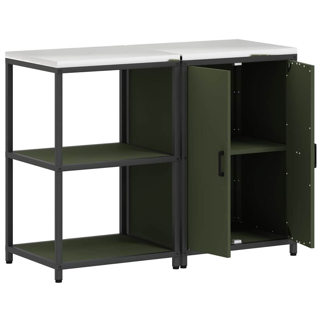 Aufbewahrungsset für die Küche HATTEM 2 pcs Olivgrün