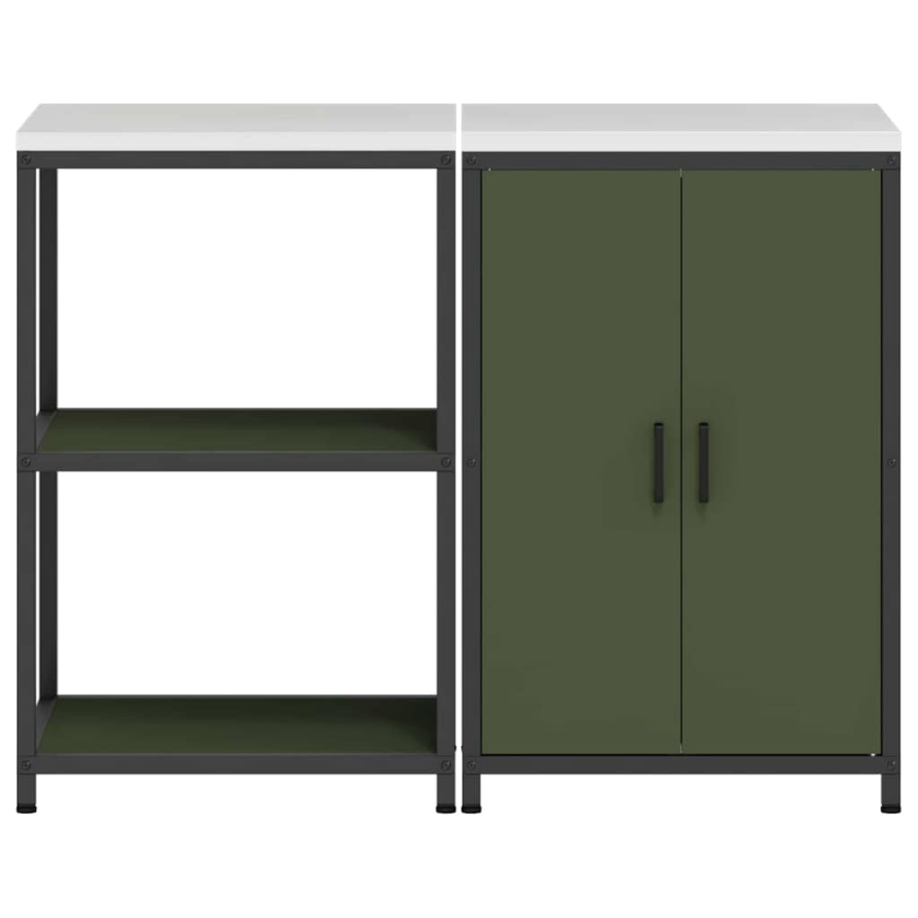 Aufbewahrungsset für die Küche HATTEM 2 pcs Olivgrün