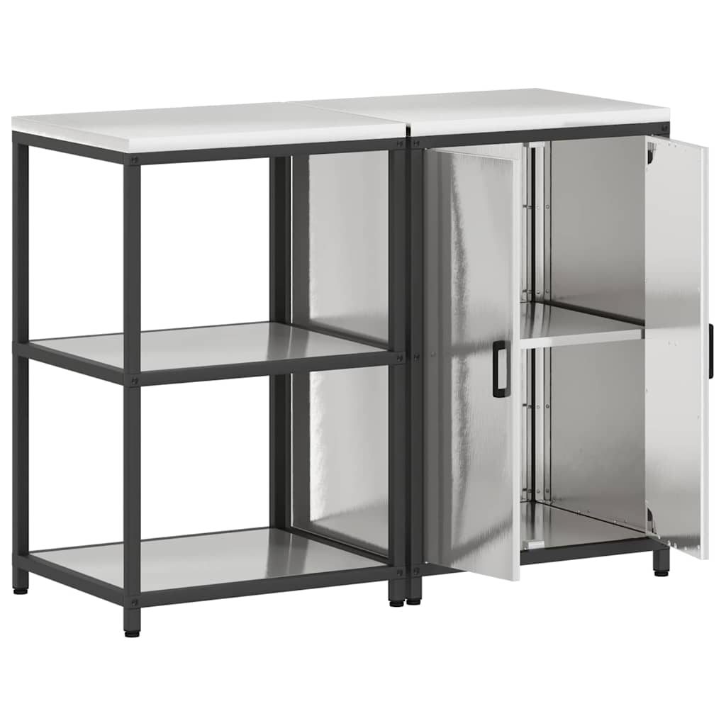 Aufbewahrungsset für die Küche HATTEM 2 pcs Silber Edelstahl