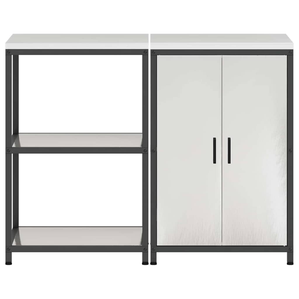 Aufbewahrungsset für die Küche HATTEM 2 pcs Silber Edelstahl