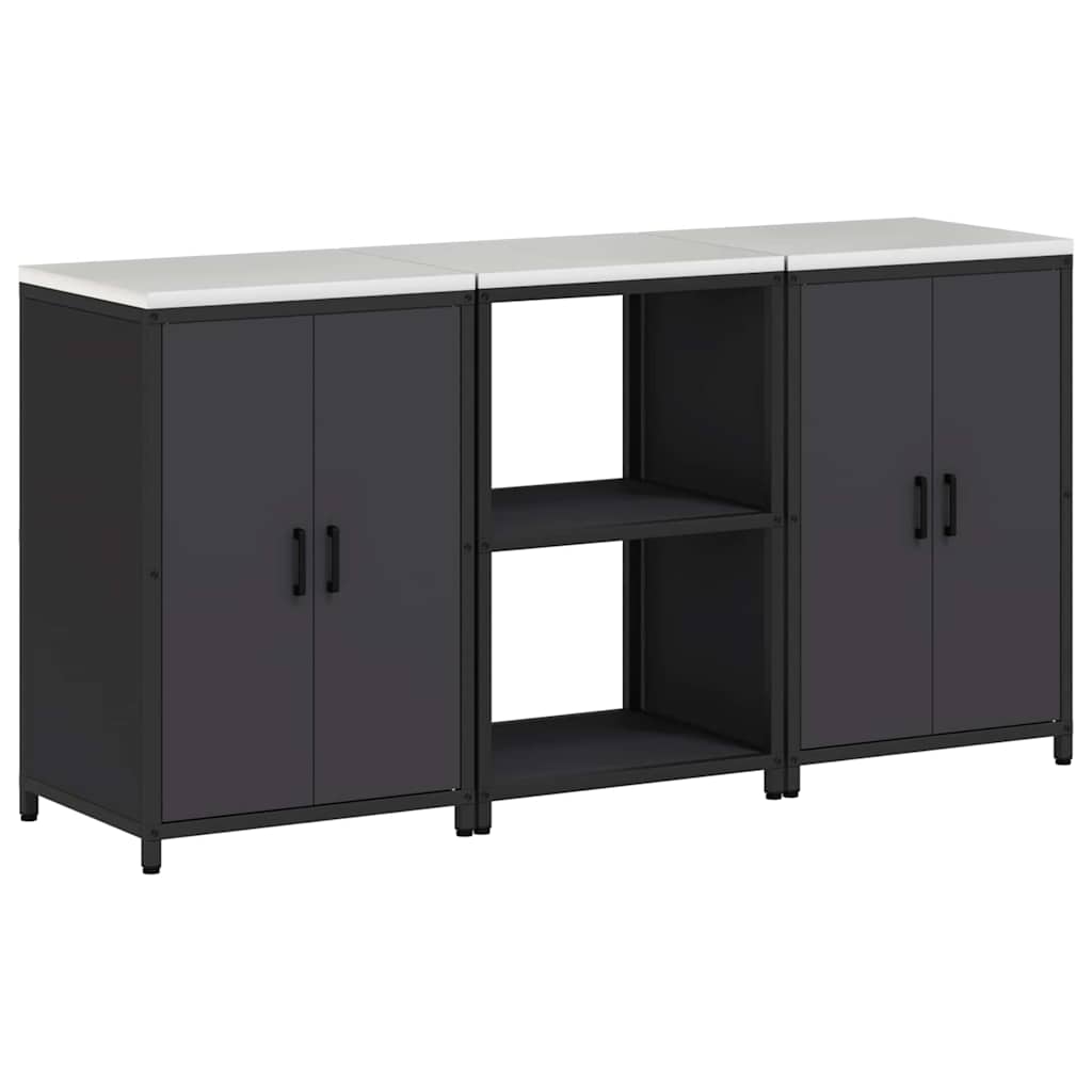 Aufbewahrungsset für die Küche HATTEM 3 pcs Schwarz