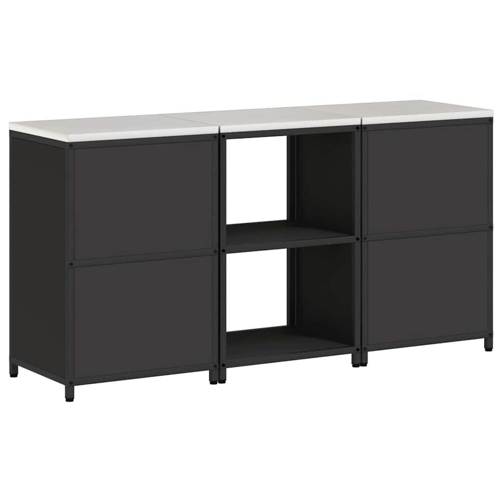 Aufbewahrungsset für die Küche HATTEM 3 pcs Schwarz