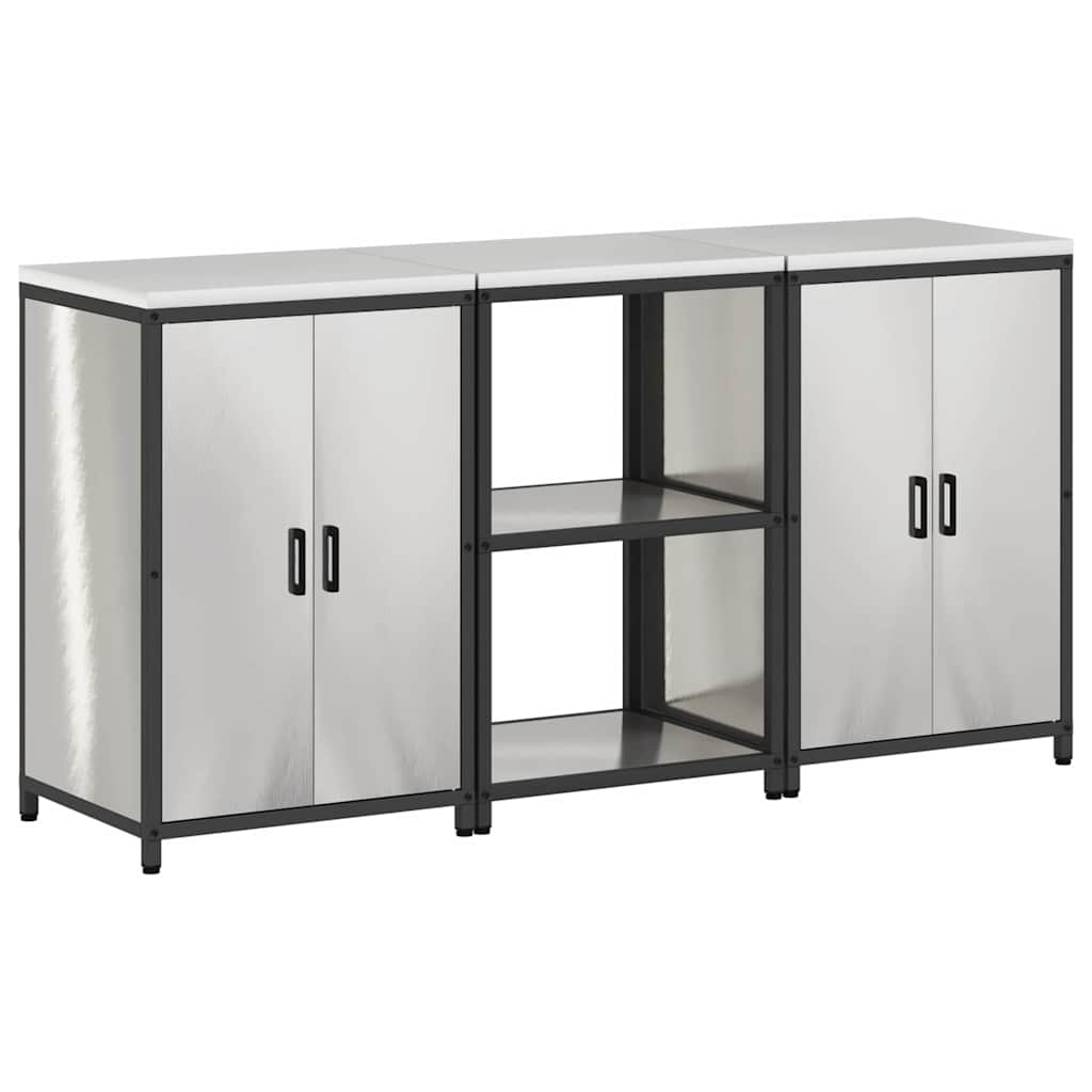 Aufbewahrungsset für die Küche HATTEM 3 pcs Silber Edelstahl
