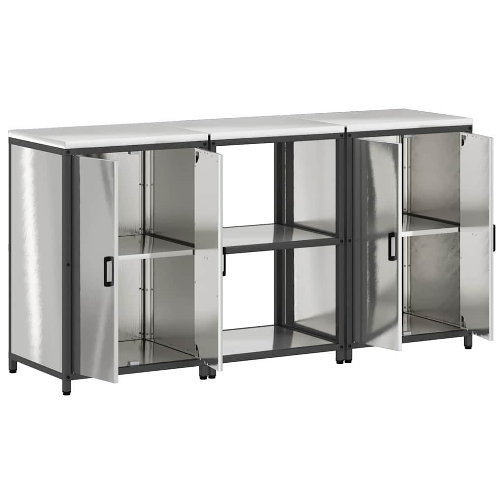 Aufbewahrungsset für die Küche HATTEM 3 pcs Silber Edelstahl