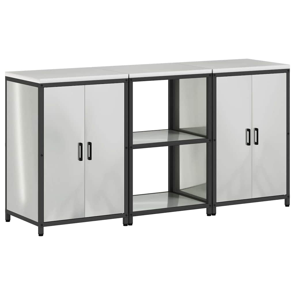 Aufbewahrungsset für die Küche HATTEM 3 pcs Silber