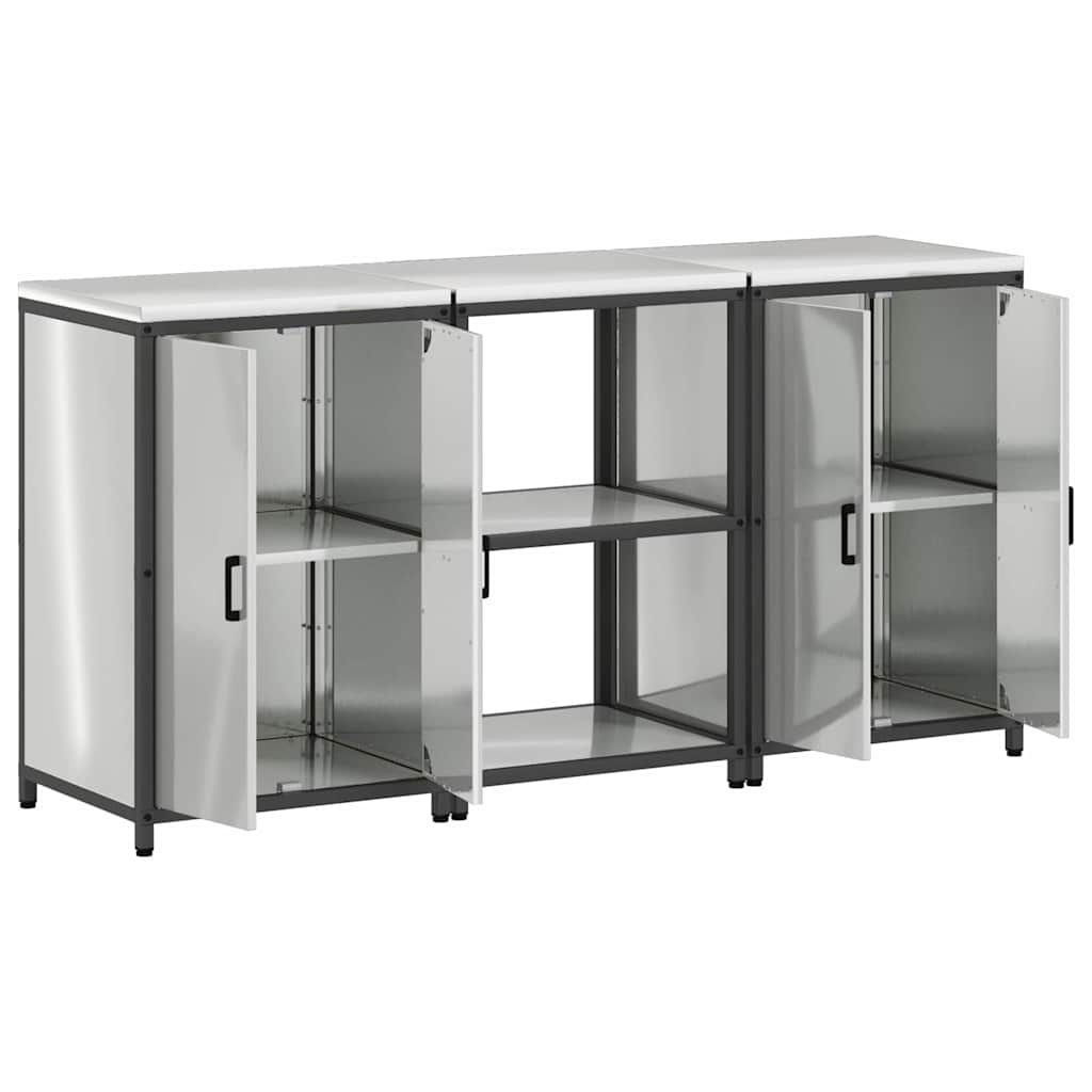 Aufbewahrungsset für die Küche HATTEM 3 pcs Silber