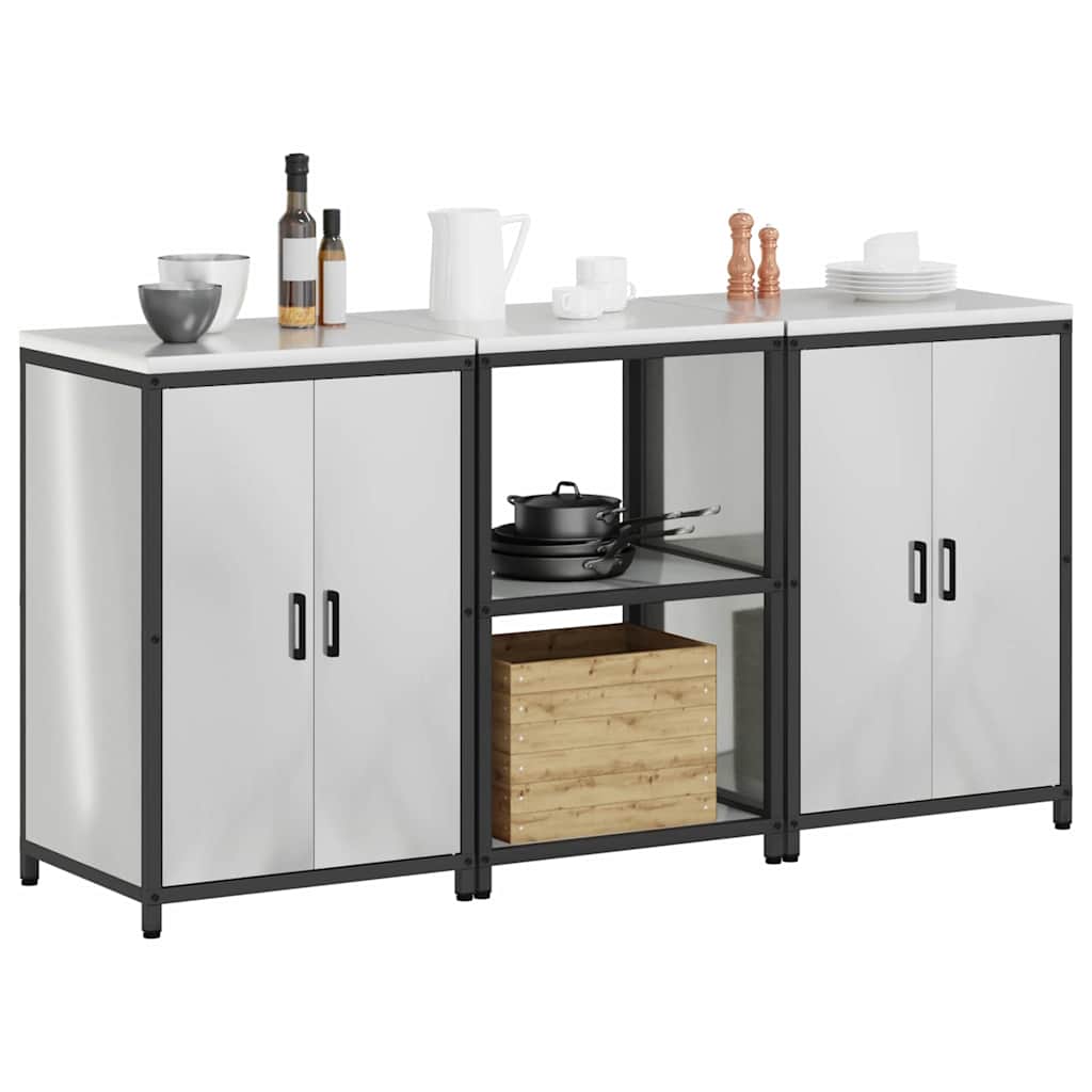 Aufbewahrungsset für die Küche HATTEM 3 pcs Silber