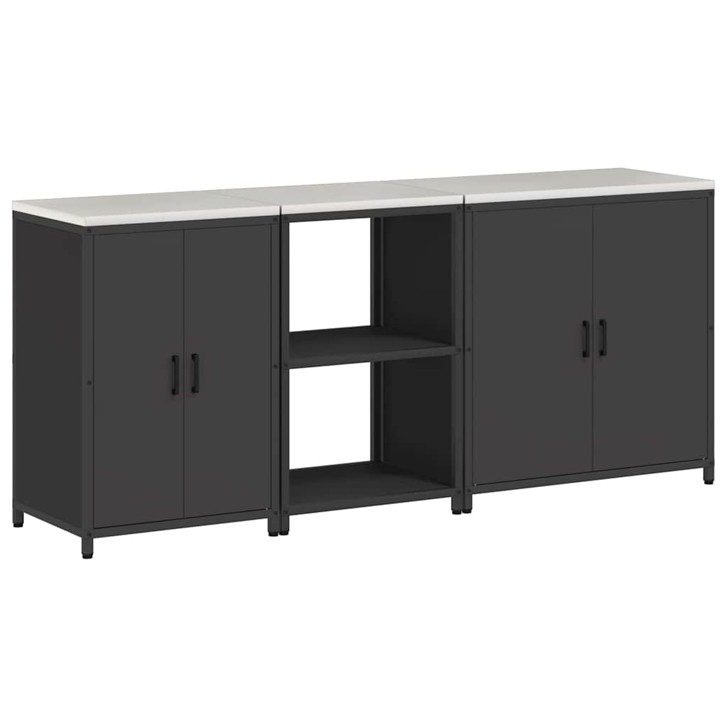 Aufbewahrungsset für die Küche HATTEM 3 pcs Schwarz