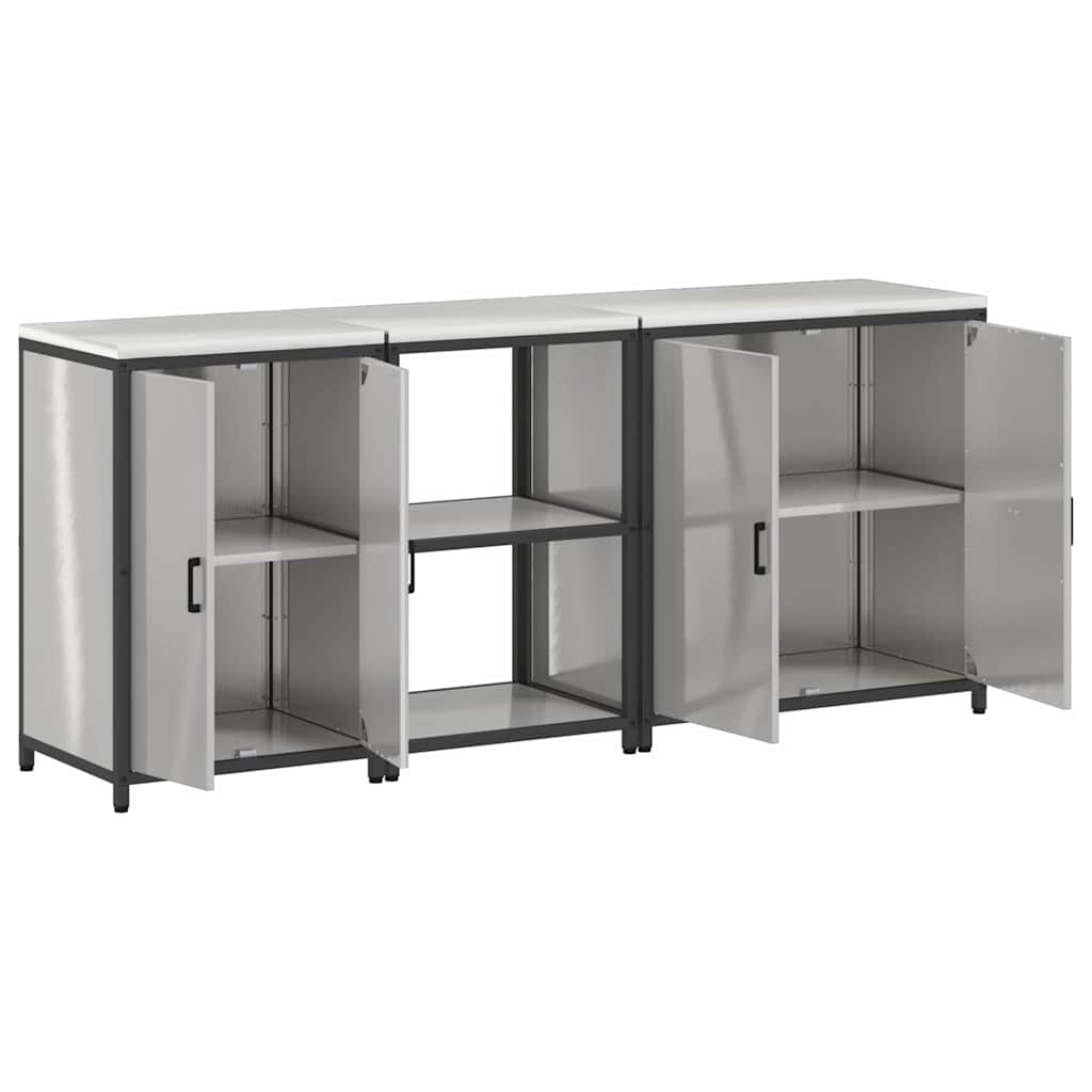 Aufbewahrungsset für die Küche HATTEM 3 pcs Silber Edelstahl