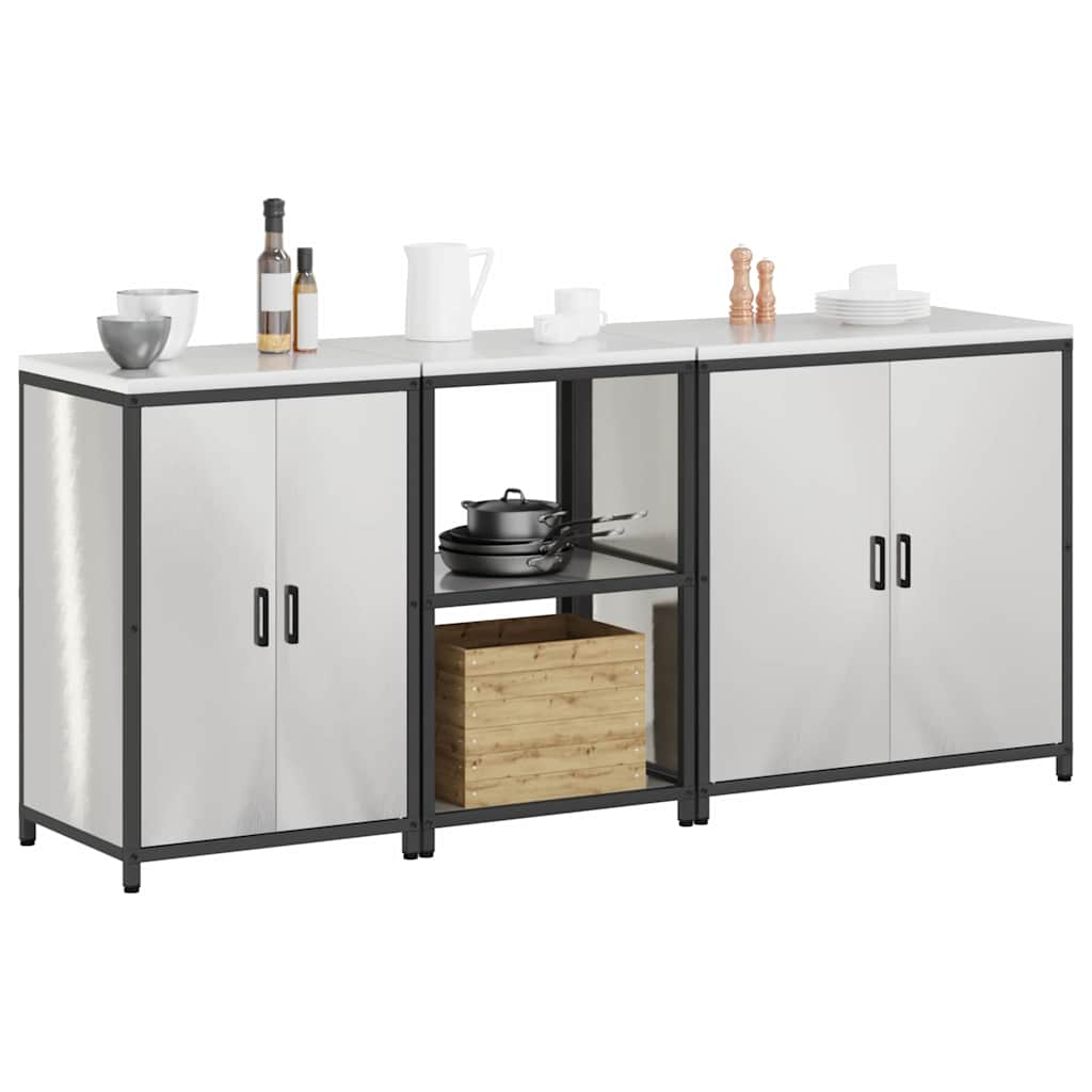 Aufbewahrungsset für die Küche HATTEM 3 pcs Silber Edelstahl