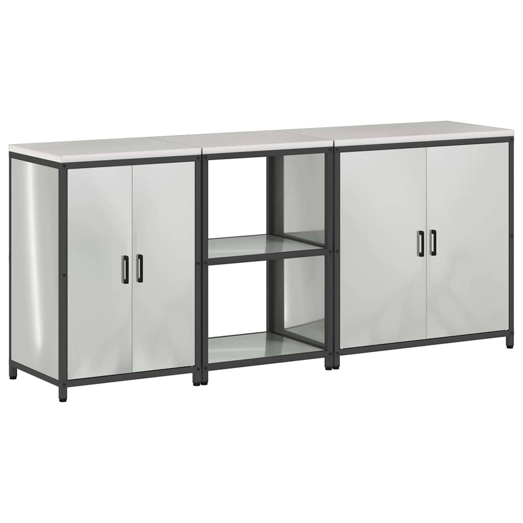 Aufbewahrungsset für die Küche HATTEM 3 pcs Silber