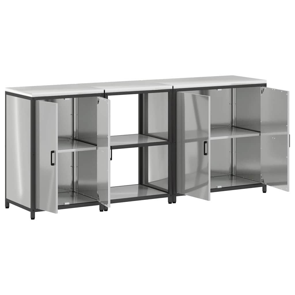 Aufbewahrungsset für die Küche HATTEM 3 pcs Silber