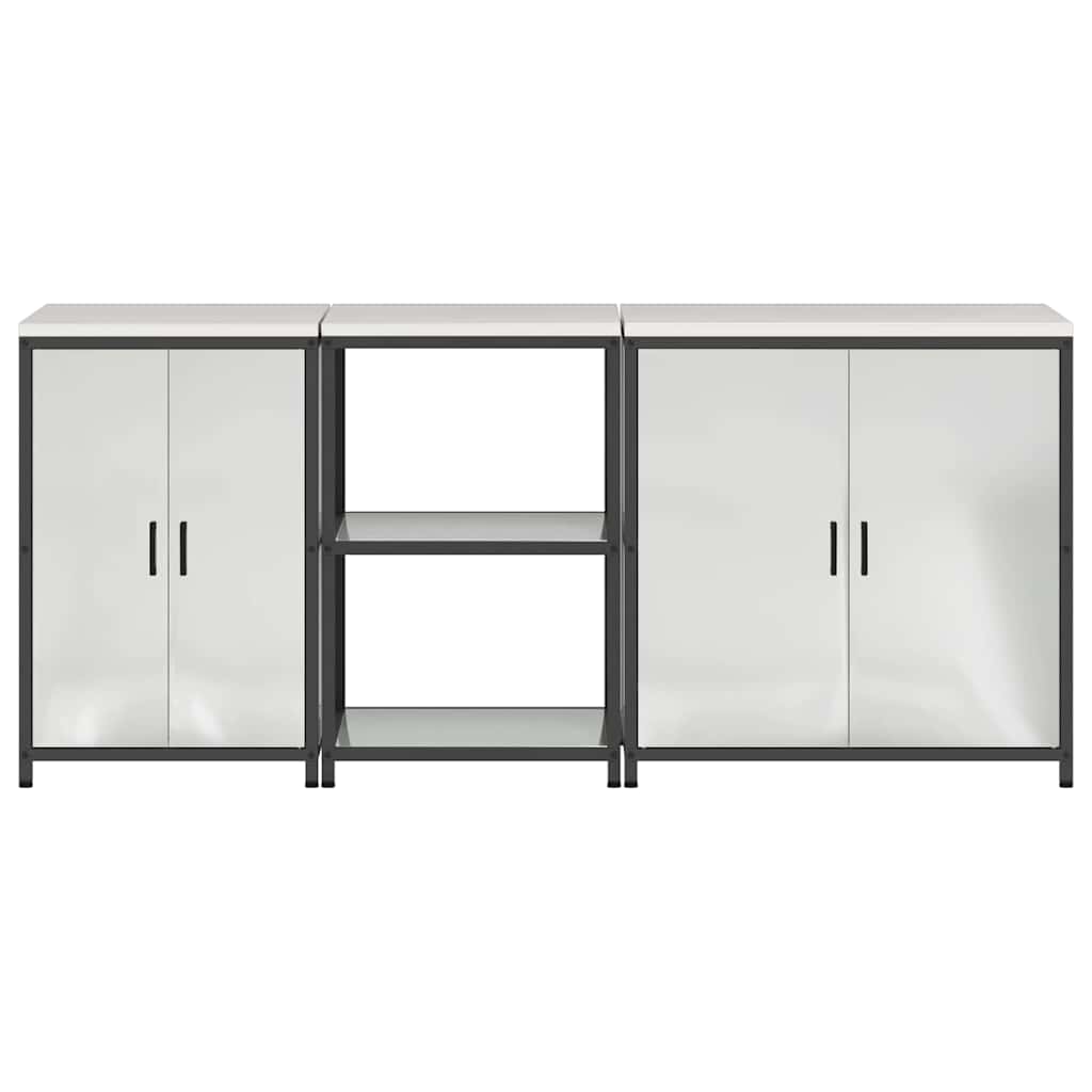 Aufbewahrungsset für die Küche HATTEM 3 pcs Silber