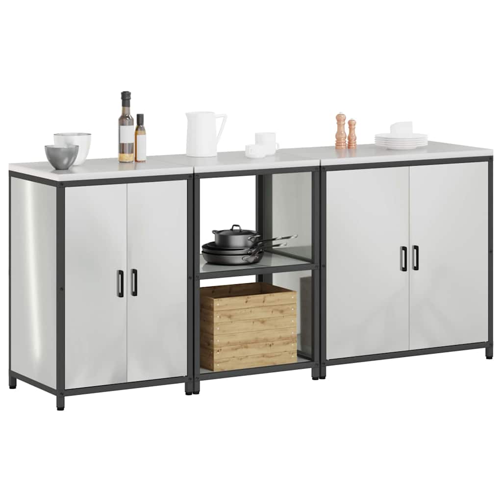 Aufbewahrungsset für die Küche HATTEM 3 pcs Silber