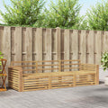 Outdoor-Sofagarnitur 3 pcs Weiß Massivholz Akazie