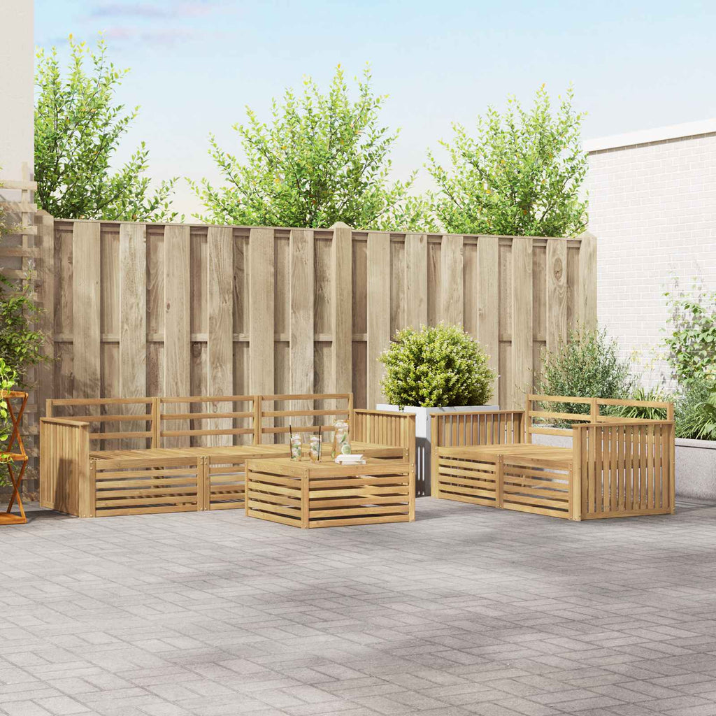Outdoor-Sofagarnitur 6 pcs Weiß