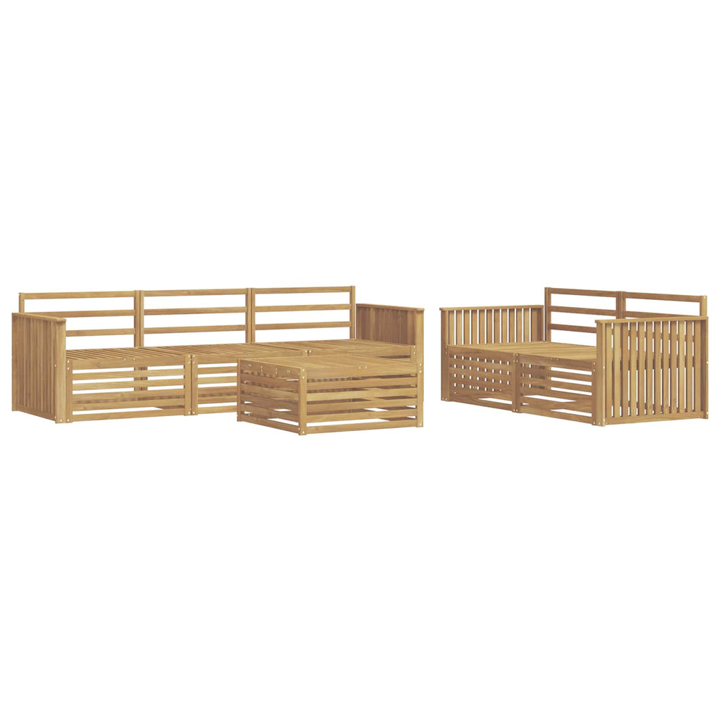 Outdoor-Sofagarnitur 6 pcs Weiß
