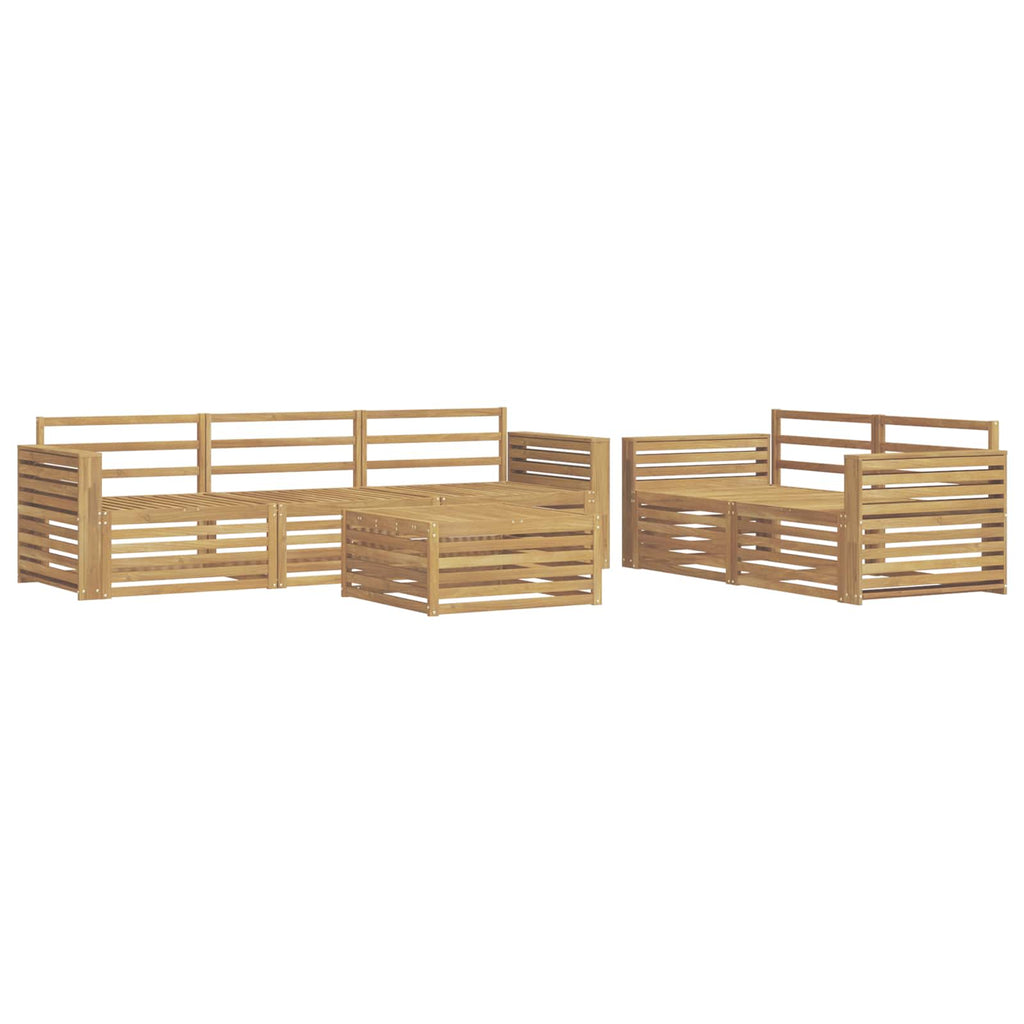 Outdoor-Sofagarnitur 6 pcs Weiß
