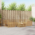 Outdoor-Sofagarnitur 7 pcs Weiß
