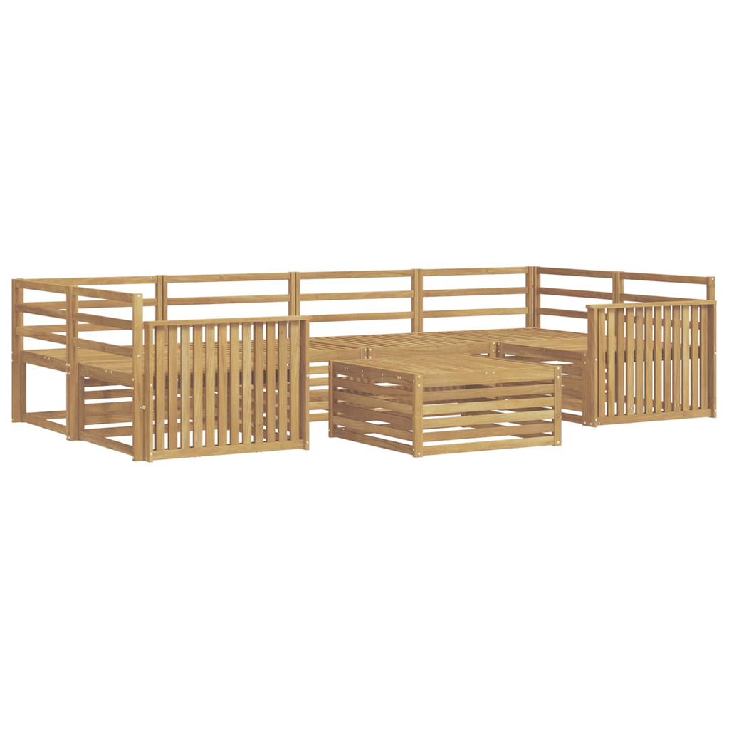 Outdoor-Sofagarnitur 7 pcs Weiß