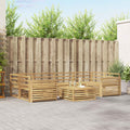 Outdoor-Sofagarnitur 7 pcs Weiß