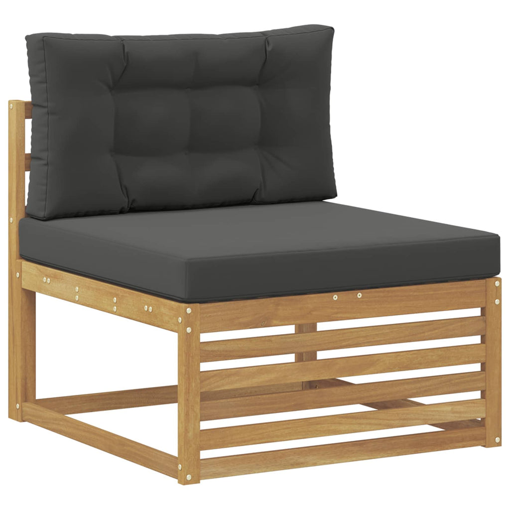 Outdoor-Sofagarnitur 8 pcs Weiß und Anthrazit