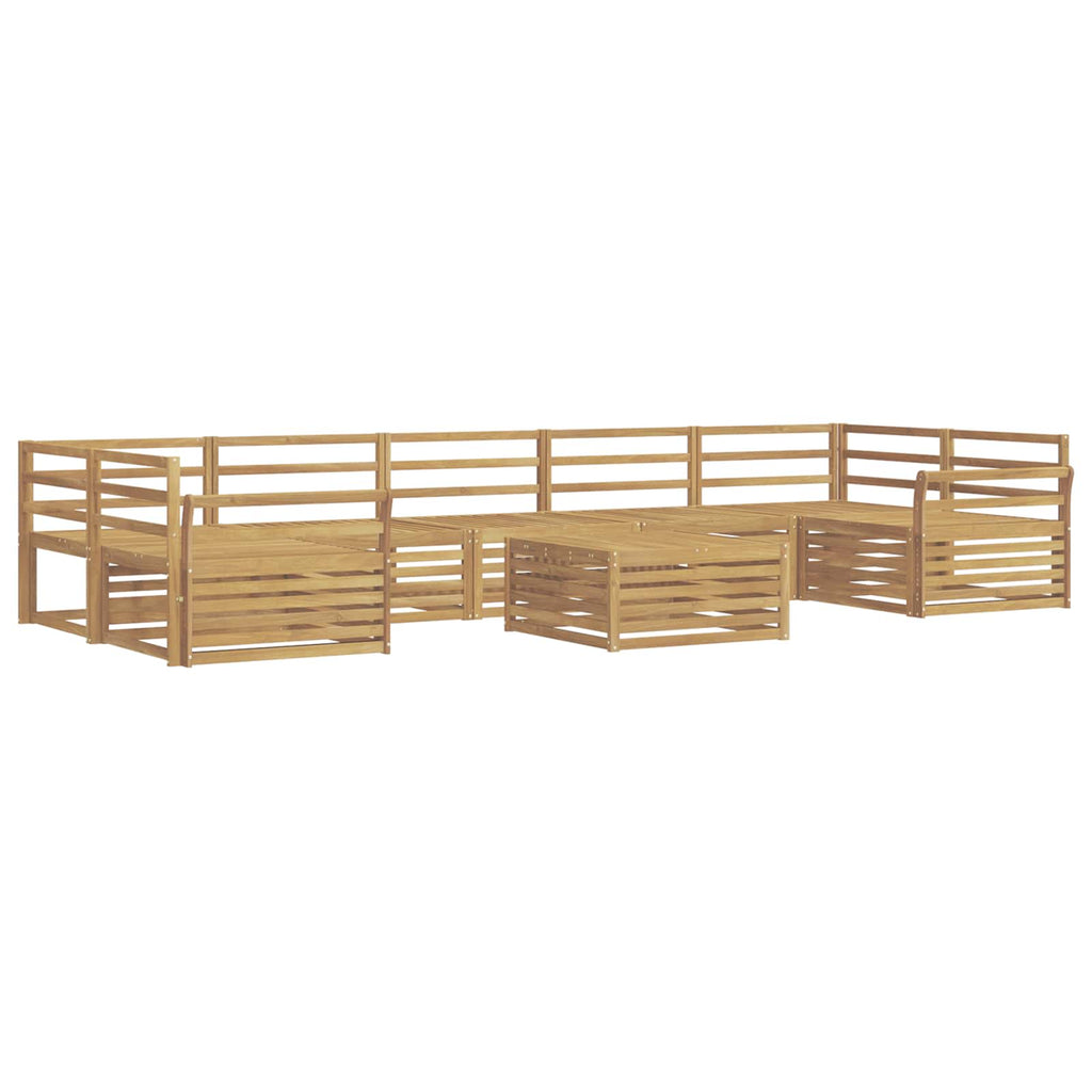 Outdoor-Sofagarnitur 8 pcs Weiß Massivholz Akazie