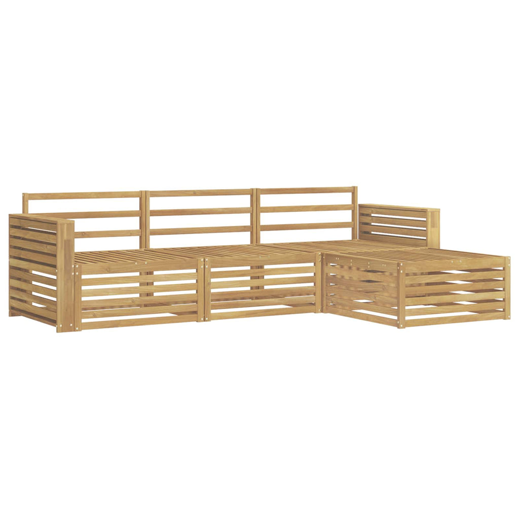 Outdoor-Sofagarnitur 4 pcs Weiß