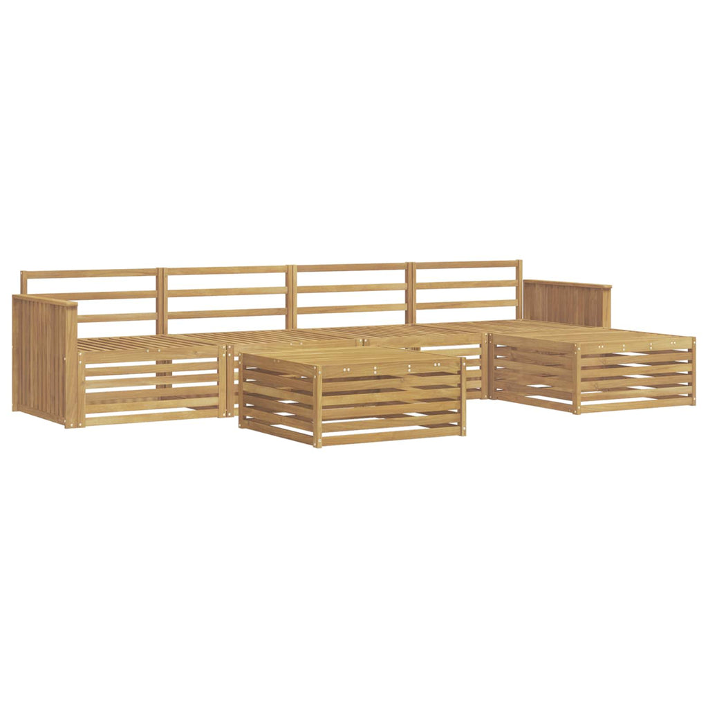 Outdoor-Sofagarnitur 6 pcs Weiß 79 x 79 x 37 cm