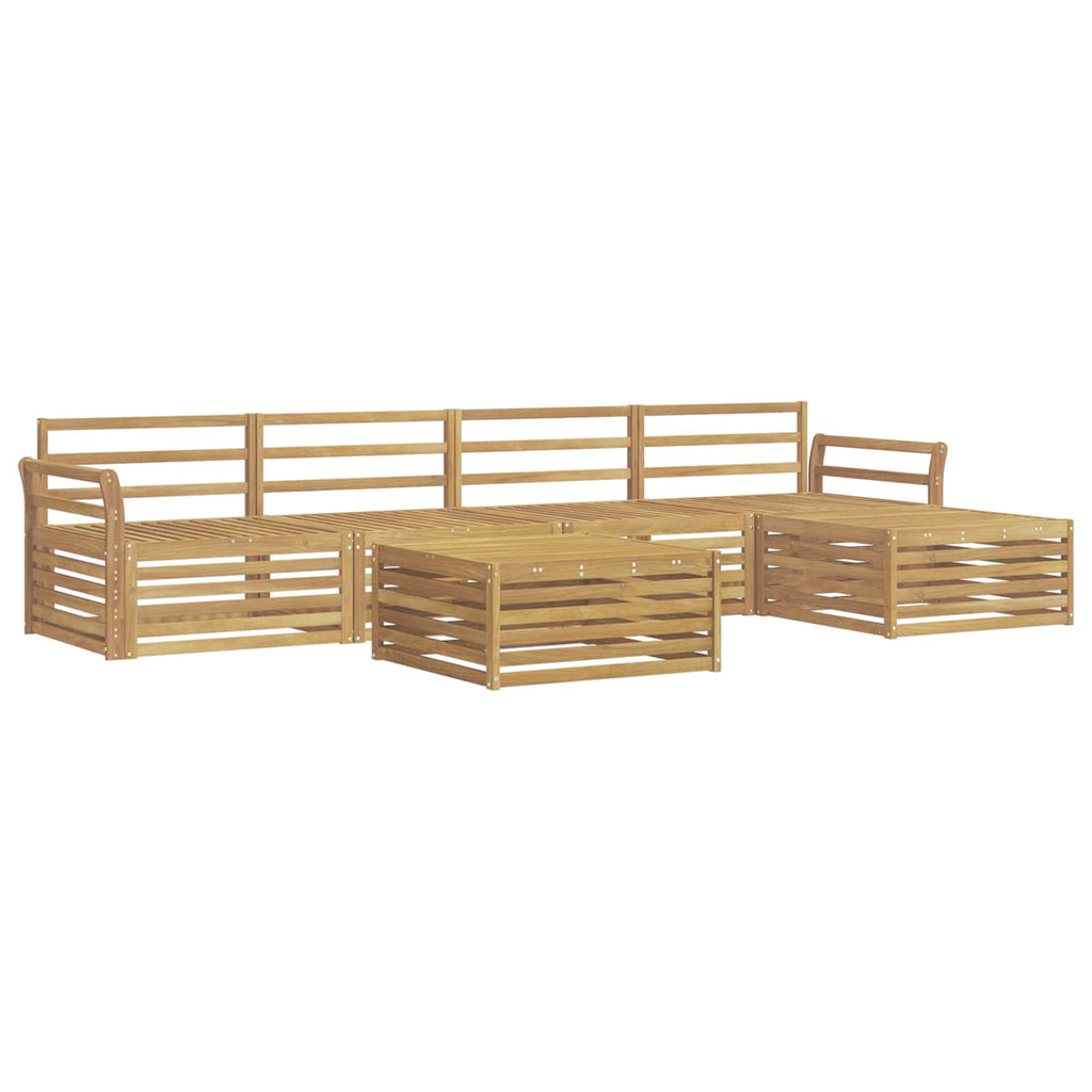 Outdoor-Sofagarnitur 6 pcs Weiß 79 x 79 x 37 cm