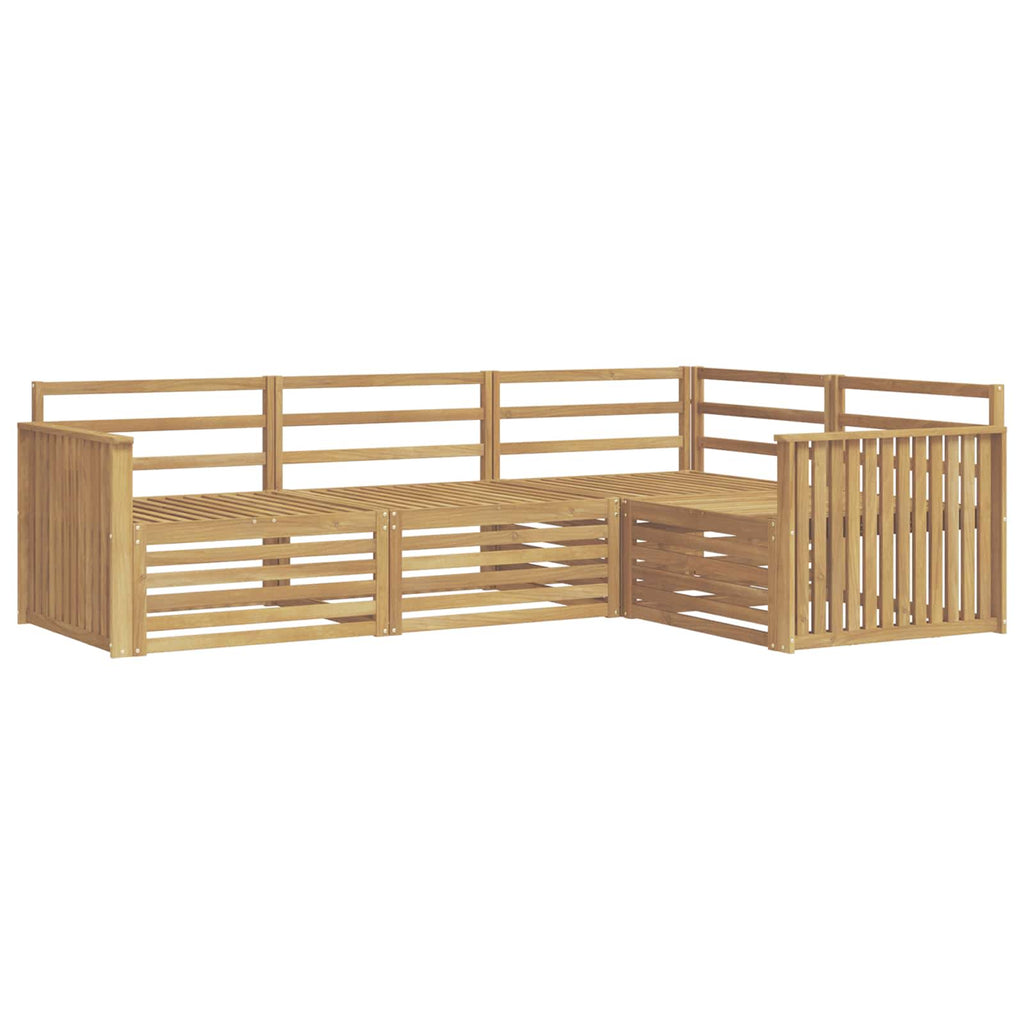 Outdoor-Sofagarnitur 4 pcs Weiß 247,5 x 168,5 x 73 cm
