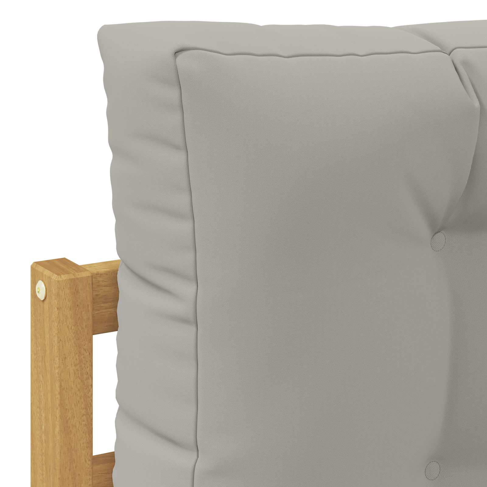 Outdoor-Sofagarnitur 4 pcs Weiß und Hellgrau