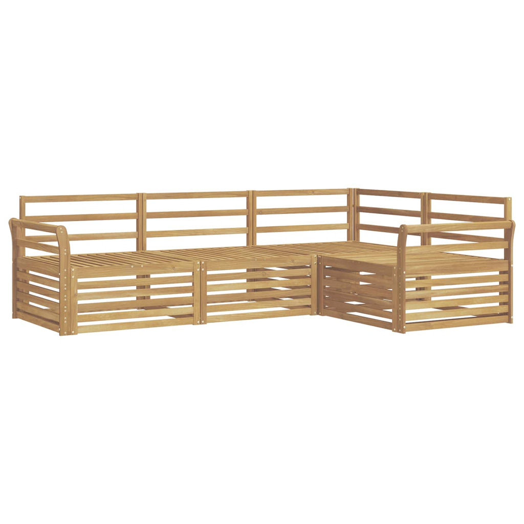 Outdoor-Sofagarnitur 4 pcs Weiß 250 x 170,5 x 73 cm